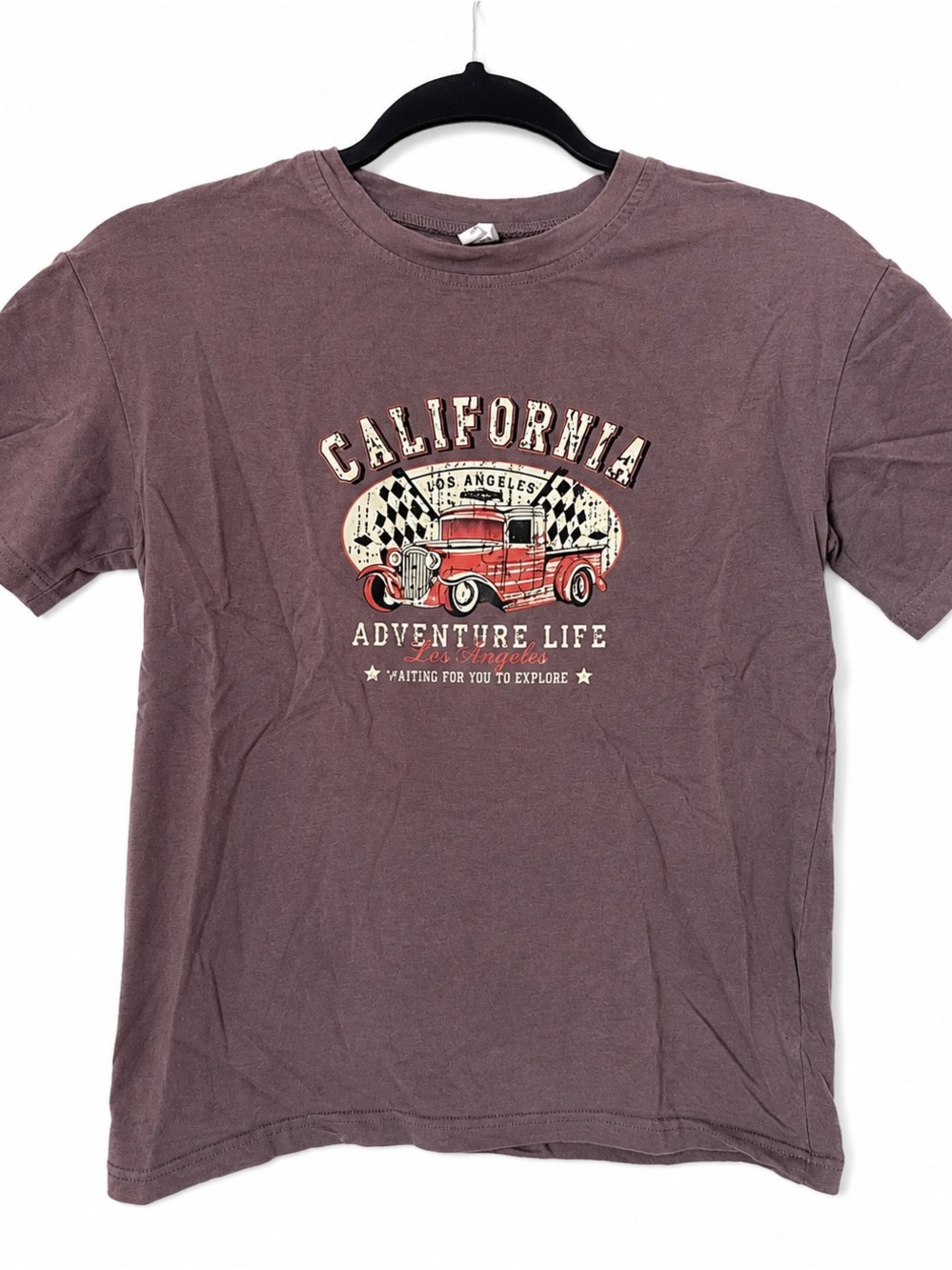 California Adventure Life‎ Graphic Tee Dusty Mauve Youth 150 Size 11-12
